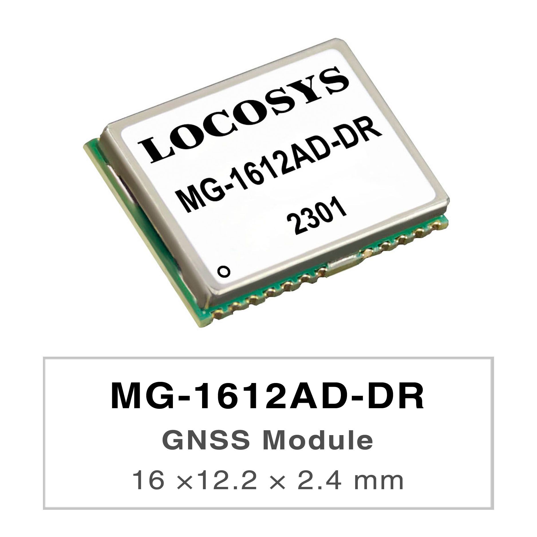 LOCOSYS MG-1612AD-DR verwendet einen Airoha AG3335AD-Chip, eine duale Frequenz Multi-Konstellationslösung GNSS mit Sensorfusion und einem Modul zur Totenrecknung.