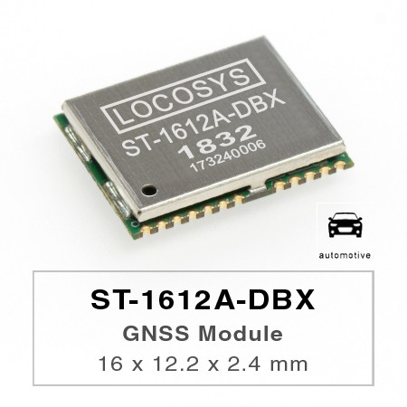 The LOCOSYS ST-1612A-DBX Dead Reckoning (DR) module is the perfect solution for automotive application.