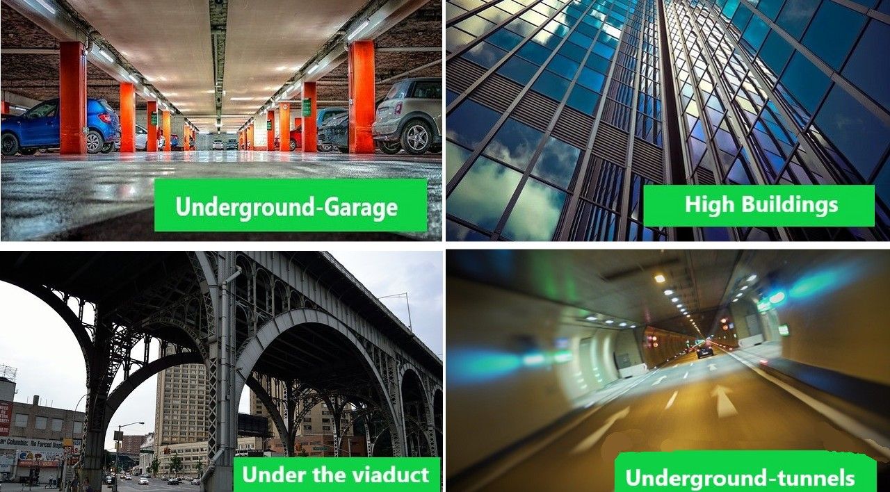 Calcul de position pour les tunnels souterrains