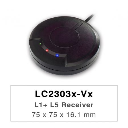 LC2303x-Vx - Die Produkte der LC2303x-Vx-Serie sind hochleistungsfähige Dualband-GNSS-Empfänger (auch bekannt als GNSS-Maus), die in der Lage sind, alle globalen zivilen Navigationssysteme (GPS, GLONASS, BDS, GALILEO, QZSS und IRNSS) zu verfolgen.