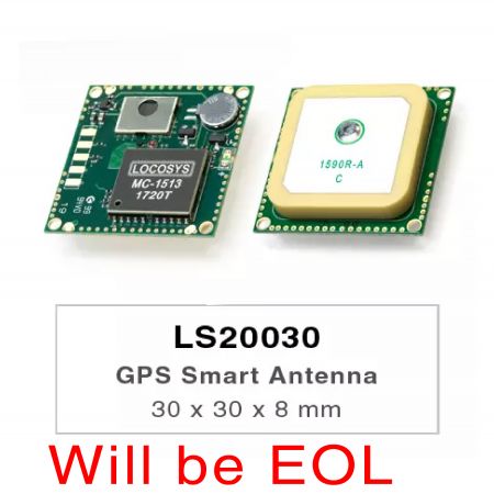 LS20030 / 31 / 32 GPS 含天线模组 - LS20030~2系列产品为GPS天线接收器,包括嵌入式天线和GPS接收电路,为OEM应用设计。