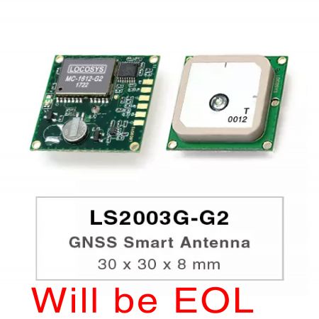 LS2003G-G2 獨立 GPS 含天線模組 - LS2003G-G2系列產品為GNSS天線模組,包括嵌入式天線和GNSS接收器電路,專為OEM應用設計。
